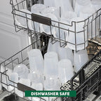 Freshware Food Storage Containers with Lids [8/16/32 oz x 20 each, 60 sets] Deli Containers, Microwave and Freezer Safe, Stackable, Leakproof, BPA Free, Clear - size: 8, 16, 32 oz [60 Set]