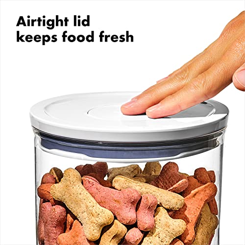 OXO Good Grips Pet POP Container – 3.3 Qt/3.1 L |Ideal for up to 3lbs of Dog Food or 2.5lbs of Cat Food | Airtight Dog and Cat Food Storage Container | BPA Free - size: Pet POP 3.3 Qt