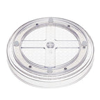 Amazon Basics Clear Rotating Lazy Susan Turntable Organizer for Condiments, 9-Inch, 2-Pack - size: 9" Diameter, 2-Pack
