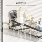 Shower Caddy Suction Cup,Detachable Bathroom Shower Organizer for Bathroom Storage, Wall Mounted Shower Shelves,Rustproof Shelf No Drilling Large Capacity Removable Rack 1 Pack Grey - color: Grey