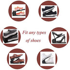 Shoe Slots Organizer, 20 PCS Adjustable Shoe Rack Stacker Storage Space Saver, Double Deck Shoe Rack Holder for Closet Organization, Black - size: 20PCS