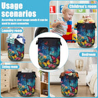 Spring Flower Butterfly Laundry Basket, Laundry Hamper Collapsible Oxford Cloth with Handle Clothes Toy Storage Bin for Bathroom Laundry Room Bedroom 15.7 X 20 Inch - color: Spring Flower Butterfly