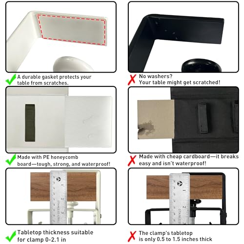 Under Desk Cable Management No Drill – 48" L x 6" W Cord Organizer, Upgraded Silicone Pads (No Scratch!), 16 Cable Slots, Washable PE Honeycomb Base, Fits Desks 0–2.1" Thick, Beige - color: Beige, size: Upgraded with Enhanced Features-48"L x 6"W