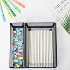 Mesh Tray Silverware Drawer Organizer, Utensil Cutlery Tray Office Supplies with Interlocking Arm Drawer Dividers Organizer for Flatware, Knives,Home,Office, School,Bedroom 9X6＂Black - size: 3 Pack 9"x6" Black Metal