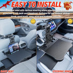 Large Foldable Backseat Tray Table, Car Laptop Desk with Cup Holder, Back Headrest Passenger Food Tray, Phone Tablet Holder, Multifunctional Travel Desk, Car Essentials for Kids & Long Road Trips - style: Car Seat Table Tray