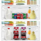Sorbus Soda Can Rack Beverage Dispenser – Dispenses 12 Standard Size 12oz Soda Cans (White) - color: White, size: 1 Pack