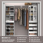 ClosetMaid Modular Storage Shelf Unit with 3 Shelves, White - color: White