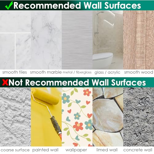 Shower Caddy Adhesive Replacement Stickers Sticker Shelf Basket Strips Suction Hooks Large Strong Hook for Bathroom Storage Corner Transparent Shelves Wall Mount 2 Hooks 6 1/2" - color: Transparent 2 Hooks 6 1/2", size: Wire Hook