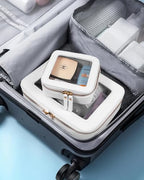 LETGO Clear Makeup Bags Set - TSA Approved Toiletry Bag with Handle Large Opening, Clear Toiletry Bags Case Pouch for Traveling Travel Car Orangizer Storage Essentials (Mini+Large White) - color: 0-Large+Mini-White