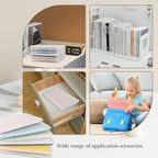 6 Pack 8x10 Photo Storage Boxes, Clear Plastic Organizer Bins for Scrapbook Paper, Crafts, Cards, and Photos