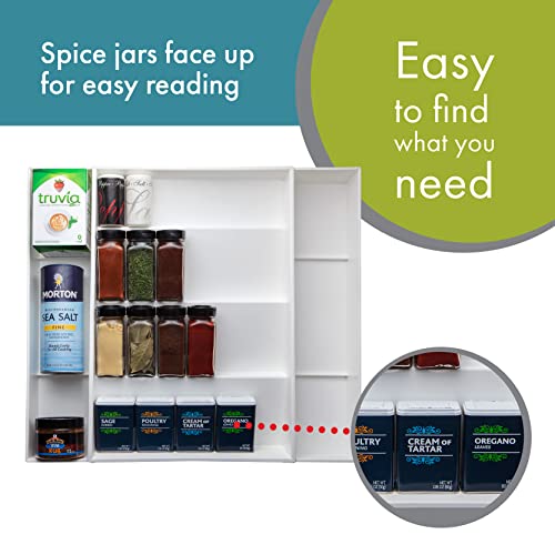 Dial Industries Expandable Kitchen Drawer Spice and Season Jar Organizer Tray - size: Standard Spice Organizer