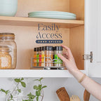 Pull Out Cabinet Organizer for Spices, Cans - Heavy Duty with Lifetime Limited Warranty- Pull Out Spice Rack- Cabinet Pull Out Shelf for Cans,Dishes, Etc, 4-1/2"W x 10-1/2"D x 2-3/4”H, Chrome - size: 4.5 Inch - Single