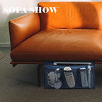 Gloppie Bedside Caddy with Pockets - Remote Holder & Storage Organizer - Blue - color: Classic Blue