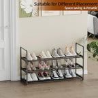 Shoe Rack, 3-Tier Shoe Organizer, Sturdy Shoe Storage Shelf, Perfect for Front Door Entrance, Closet & Entryway, Easy to Assemble, DIY Layering Options (S - 3 Tier) - size: 3 Tiers