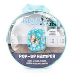 Jay Franco Bluey & Bingo Pop Up Hamper - Mesh Laundry Basket/Bag with Durable Handles - Storage for Clothes or Toys - color: Blue - Bluey