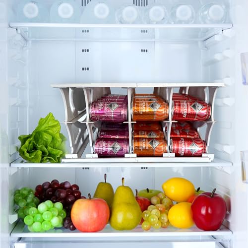Shelf Reliance Cansolidator Pantry - 2-Pack Can Organizer for Pantry, Stackable Soda Can Storage for Kitchen, Holds 40 Cans of Food or Soda - size: 2 Pack, style: 40 Soup Can