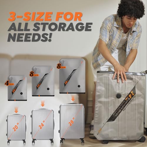 Vacbird Rechargeable Wireless Pump Travel Storage Bags Set - 20 Pack Portable Space Saver Bags for Travel & Home - Vacuum Compression Packing Seal for Clothes, Blankets, Seasonal Storage - size: 20 Combo Set