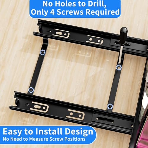 BOIVSHI Pull Out Spice Rack Organizer for Cabinet, Heavy Duty Spice Organizer, Vertical Spice Rack Organizer for Kitchen, Cabinet, Pantry (10.5''Wx10.5''Dx2.8''H, Metal Black) - size: 10.5''Wx10.5''Dx2.8''H,1 Tier