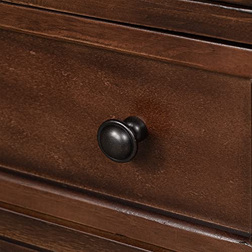 Modern Storage Wood Cabinet with 3-Drawer, Sofa Table Console Table End Table with Pull Out Tray, Accent Table Furniture for Entryway Living Room Bedroom, Fully Assembly Bedside Table (Brown) - color: Brown