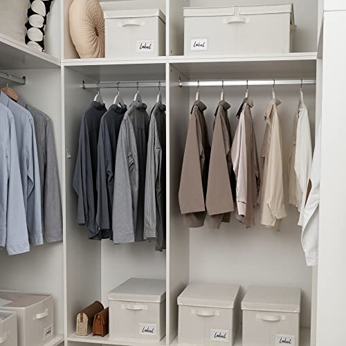 GRANNY SAYS Large Storage Bins with Lids, Decorative Storage Boxes with Double-Lids, Extra Large 63L Closet Organizer for Clothes, Toy Storage Chest, Ivory, 1-Pack - color: Ivory, size: Extra Large - 1 Pack