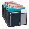 Mind Reader Metal Mesh File Organizer, Black | 3-Tier | Desktop | Modern Style | Pack of 4 - size: Single (Pack of 4)