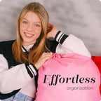 Handy Laundry Extra Large Heavy Duty Laundry Bag – 30" x 40" Pink Nylon, Durable Drawstring Closure, Machine Washable, Holds Up to 60 lbs, Travel Dirty Clothes Bag, Laundry Hamper Liner - color: Pink, size: 30" x 40"
