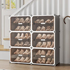 MAGINELS Shoe Rack,Expandable Shoe Cabinet Easy to Assemble. Shoe Storage with Door,Entryway, Closets, Hallway, and Bedroom.Accommodates Up to 24 Pairs of Shoes - size: 2 by 6 (24 Pairs)