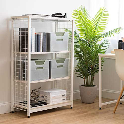 IRIS USA Small Portable Desktop File Box with Open Lid, 6 Pack, Side Handles, Hanging File Folders, Tabs & Inserts, Letter Size, Magazines, Newspapers, Mail, Books, Notebooks, Clear - style: Clear S - 6 Pack