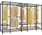 VIPEK V50 Heavy Duty Clothes Rack, Extra Large Freestanding Garment Rack with Adjustable Shelves, Open Closet Storage System for Bedroom, Reach-in/Walk-in Closet, 1300 lbs Capacity, Black - color: Black