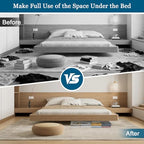 95L Under Bed Storage Bag, Under Bed Storage Containers, Clear Storage Bags for Clothes Quilt Pillow Wreath Blanket Storage or Closet Organizer Home Storage - style: 1-Pack