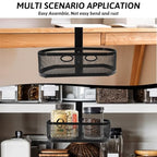 Under Desk Storage Drawer Organizer, Clamp on Under Table Shelf Hanging Desk Mount Tray Attachable Drawer Basket for Home Office Desktop Clutter Management Space Saving