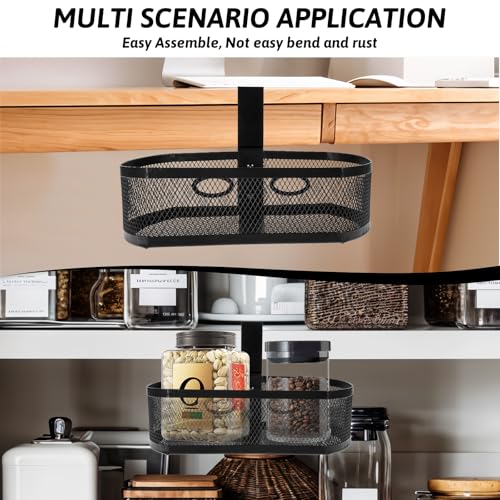 Under Desk Storage Drawer Organizer, Clamp on Under Table Shelf Hanging Desk Mount Tray Attachable Drawer Basket for Home Office Desktop Clutter Management Space Saving