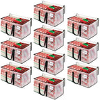BlissTotes Clear Moving Bags Heavy Duty, 76L Extra Large Storage Bags with Zipper & Reinforced Handles, Waterproof PP Moving Totes for Clothes, Bedding, Comforters, Space Saving Storage (10 Pack) - size: 76L