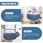 Collapsible Laundry Baskets, Tear Proof Pop Up Laundry Hamper with Large Capacity, Sturdy Foldable Laundry Basket, Easy to Carry Laundry Hamper for Home, Laundry Room, Bedroom, Dorm, Travel Blue - style: Square Blue