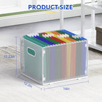 Samstar Hanging File Organizer, Mesh File Folder Organizer Crate Cabinet Inserts Storage Box, Letter Size,White - size: 1 Pack White