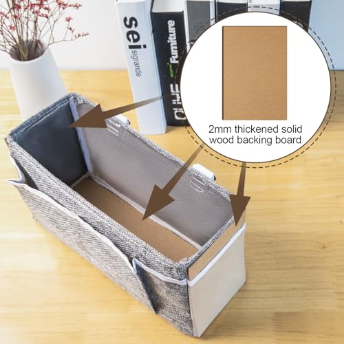Bedside Caddy, bedside organizer, Hanging Organizers, Storage Bags with Self-adhesive on The Back to Hang Over Beds for Headboards, Bunk Bed, Car Seat Back Organizers (Upgraded Version Grey) - color: Grey