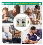 ZUYUROU Dad Gifts, 2-Pocket Dad's Spot Throw Pillow Covers 18 x 18 Inch + Engraved Bottle Opener, Dad Gifts from Daughter Son，Birthday Christmas Thanksgiving Day Gifts for Papa Stepdad - color: Dad