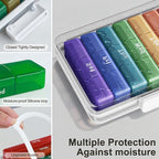 CTIME 4-Tier XL Medicine Organizer with Leather Handle - Portable Pill Case & Empty First Aid Kit for Home, Travel, RV, School, Dorm | Ideal Elderly Gift - size: 4 Tier Medicine Organizer Set