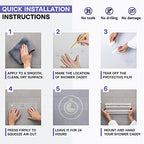 KINCMAX Shower Shelves 2-Pack - Self Adhesive Caddy with 4 Hooks - No Drill Large Capacity Stainless Steel Wall Shelf - Aesthetic Organizer for Inside Bathroom - Polished Silver - color: Polished Silver 01