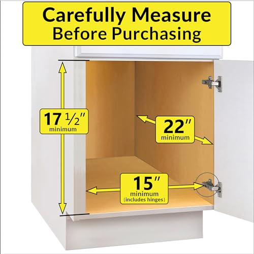 LYNK PROFESSIONAL® SELECT™ Pull Out Cabinet Organizer - 14" x 21" - Slide Out Cabinet Organizer for Kitchens - Sliding Shelves - Pull Out Drawer, Pots and Pans Storage - Lifetime Ltd Warranty - 2 Tier - size: 14" W x 21" D - 2 Tier