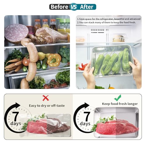 GIUOIDUO stainless steelFood Storage 12-Pack Lunch BoxContainers setsstorage box with lidfreezer FrozenKitchen tra with lidOven plateSide dish plate Freezer & Dishwasher Safe - color: 12-Pack