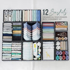 Drawer Organizer Set of 12 Dark Grey - Nursery, Bedroom, Closet Organizer & Storage - color: Dark Grey