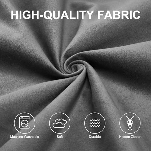 Hobestluk 4FT Bean Bag Chair Giant Bean Bag Chairs for Adults Large Bean Chairs with Removable Cover, Beanbag Chair with Filler, Adult Bean Bag Chairs for Living Room, Bedroom - color: Grey, size: 4FT - 44" x 44" x 24"