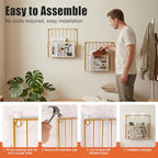 2-Pack Wall Magazine Holder File Organizer Mental , Wall Mounted Magazine Rack for Space-Saving, Walls Magazine Holder for Mail, Bathroom & Home Office Organizer, Office Living Room(Gold)