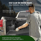 VEVOR Truck Bed Storage Box, Lockable Lid, Waterproof ABS Wheel Well Tool Box 6.6 Gal/20 L with Password Padlock, Compatible with Tundra 2007-2021, Driver Side, Black - size: Driver Side, style: Toyota Tundra