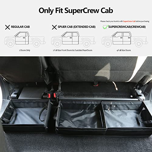 GEEDAR Under Seat Storage Truck Tool Box Organizer for Truck Underseat Storage Ford F150 F250 F350 Chevy Silverado Accessories (3 compartment) - size: for Truck 3 Seats