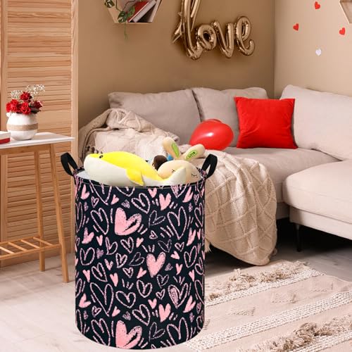 MAIZMZ Girls Room Storage Basket Decor Organizer Bins Kids Hamper Storage Bins Toy Box Women Laundry Basket Large Canvas Collapsible Chest for Home/Dorm/Kitchen/Pet/Office/Closet/Shelf/Gift Baskets - color: MR2025917002