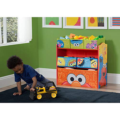 Sesame Street 6 Bin Design and Store Toy Organizer by Delta Children - color: Sesame Street