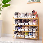 One-Piece Shoe Slot Organizer 10 Pack, Space-Saving Stackers for Closet, Entryway & Shoe Rack | No Assembly Needed - color: White