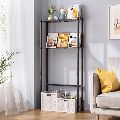 AmazerBath Bamboo Over The Toilet Storage Shelf, 2-Tier Over Toilet Bathroom Organizer Rack, Bathroom Shelves Over Toilet Space Saver, Espresso - style: Espresso-2-tier